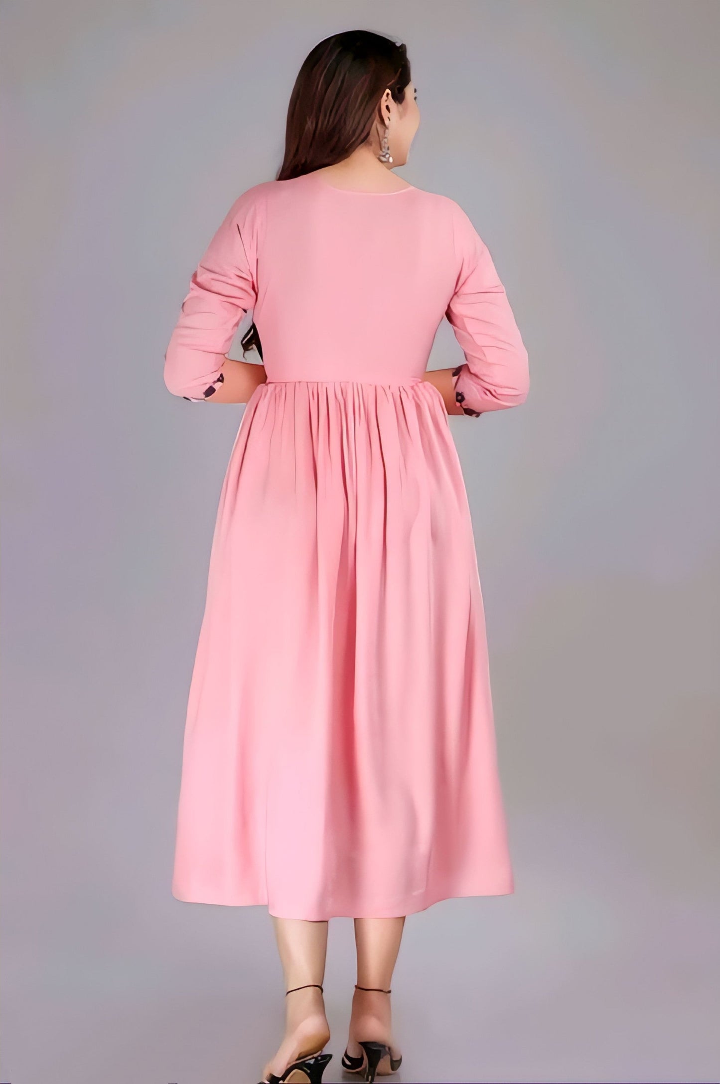 ✨ Embroidered Viscose Anarkali Kurta