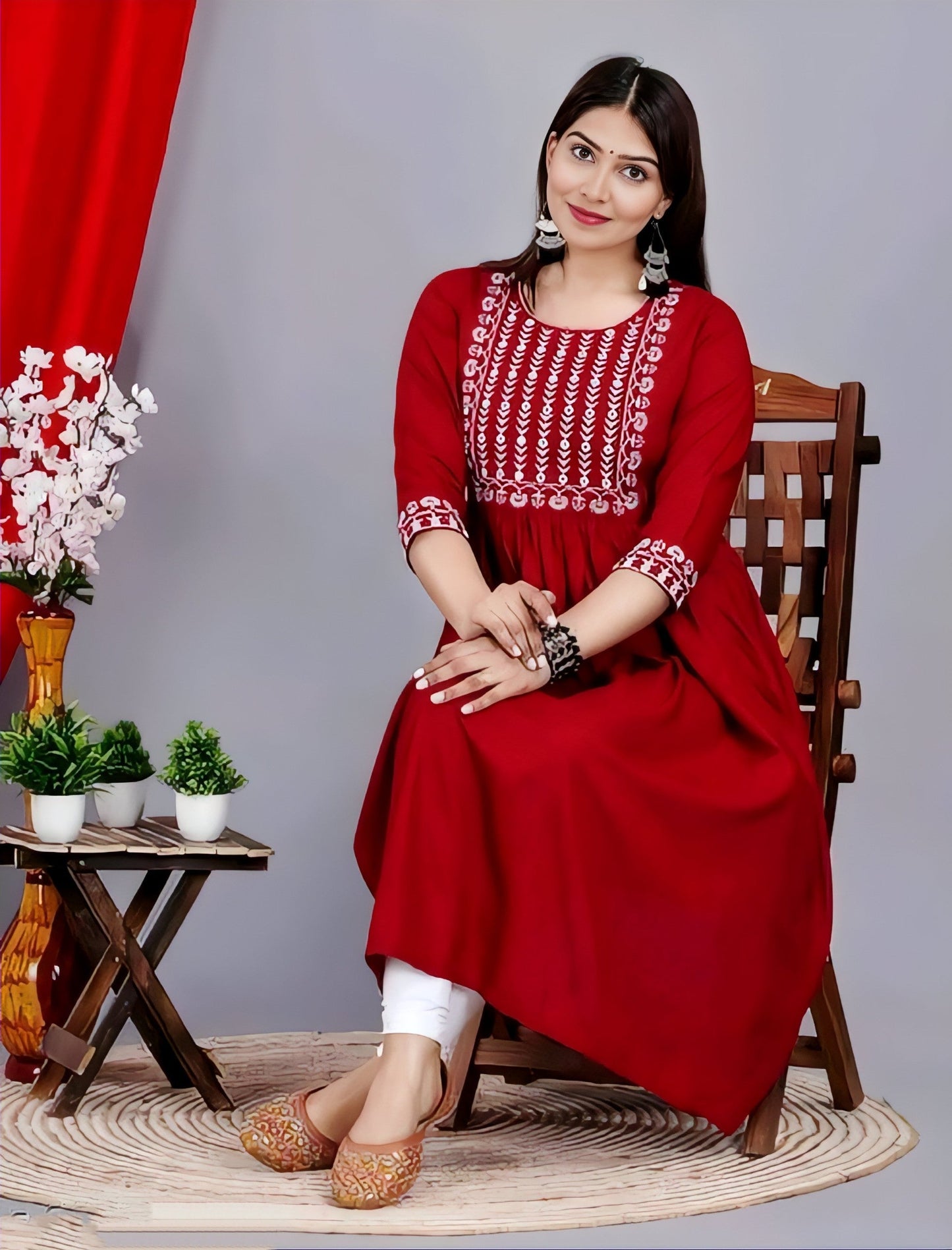 🌟 Elevate Your Style with the New Gathering Anarkali Kurta! 💃