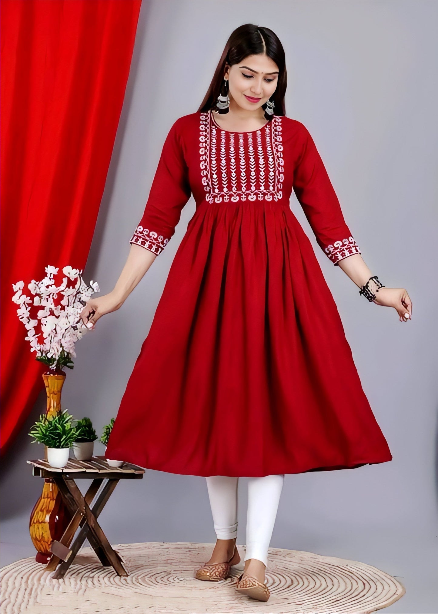 🌟 Elevate Your Style with the New Gathering Anarkali Kurta! 💃